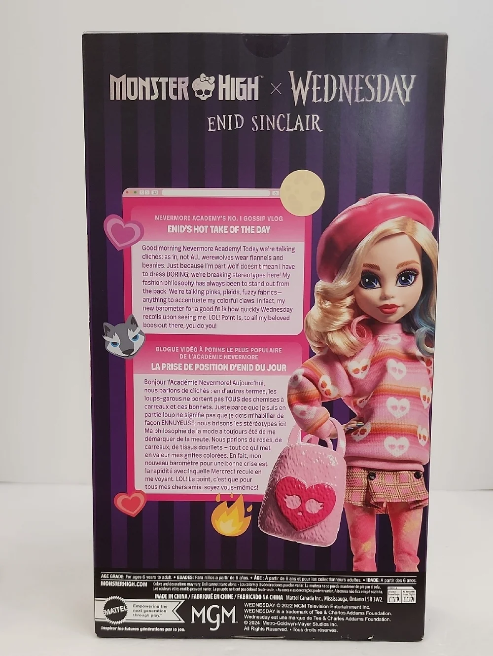 Monster High X Wednesday Enid Sinclair Doll Mattel Netflix NIB